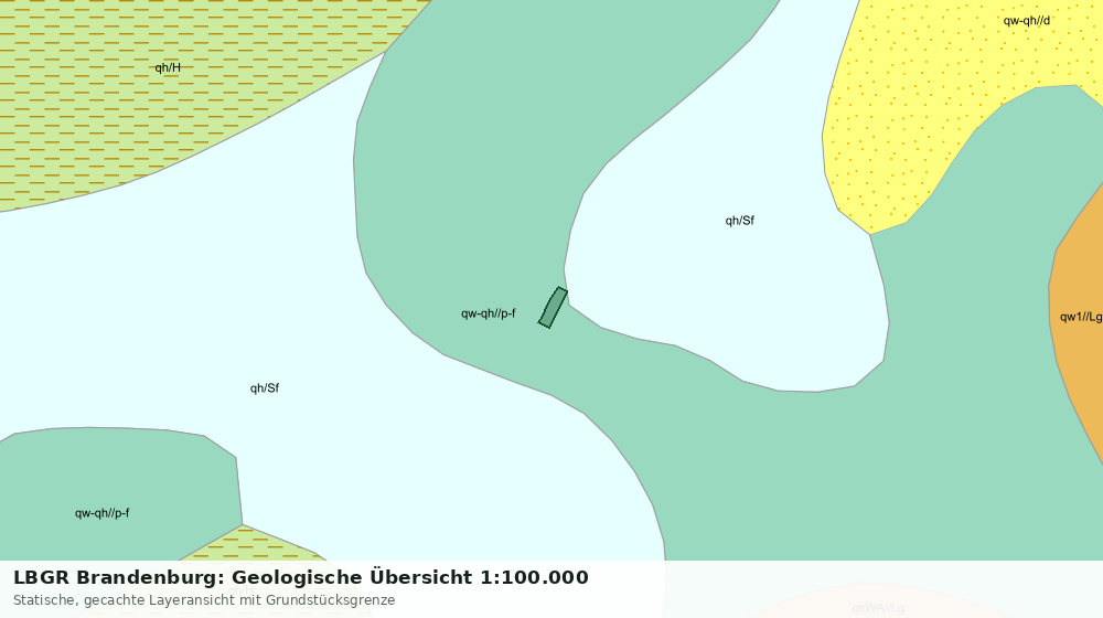 Statische Kartenansicht: LBGR Brandenburg: Geologische Übersicht 1:100.000
