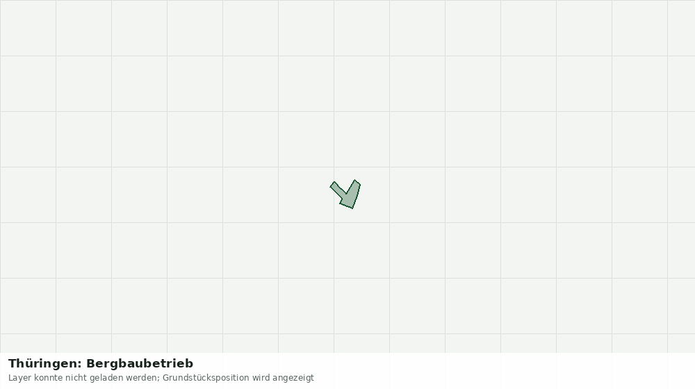 Statische Kartenansicht: Thüringen: Bergbaubetrieb