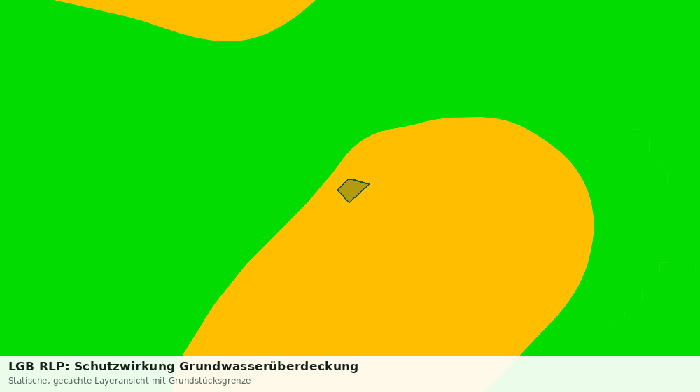 Statische Kartenansicht: LGB RLP: Schutzwirkung Grundwasserüberdeckung