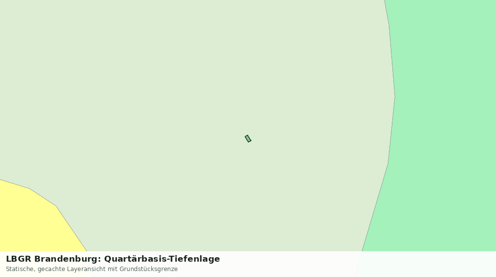 Statische Kartenansicht: LBGR Brandenburg: Quartärbasis-Tiefenlage