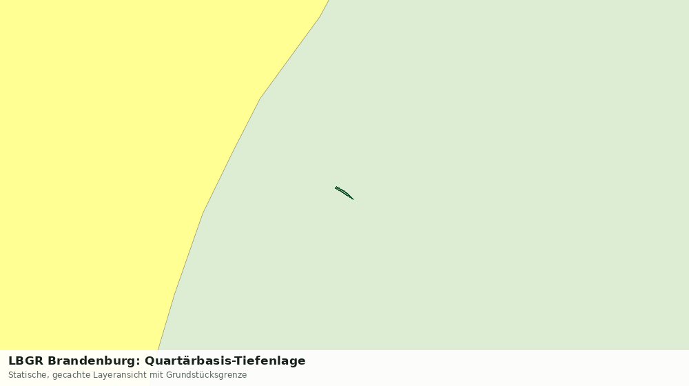 Statische Kartenansicht: LBGR Brandenburg: Quartärbasis-Tiefenlage