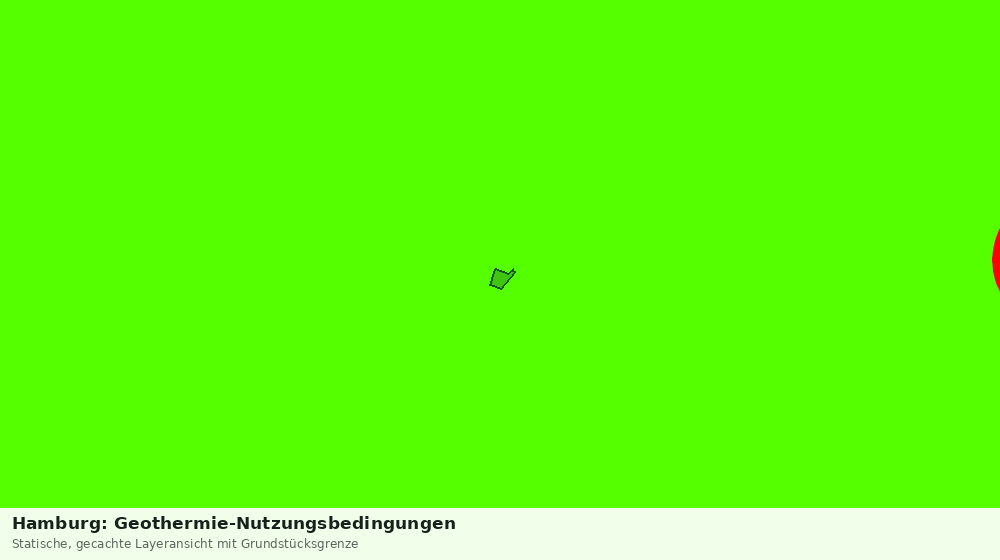 Statische Kartenansicht: Hamburg: Geothermie-Nutzungsbedingungen