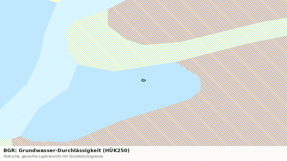 Statische Kartenansicht: BGR: Grundwasser-Durchlässigkeit (HÜK250)