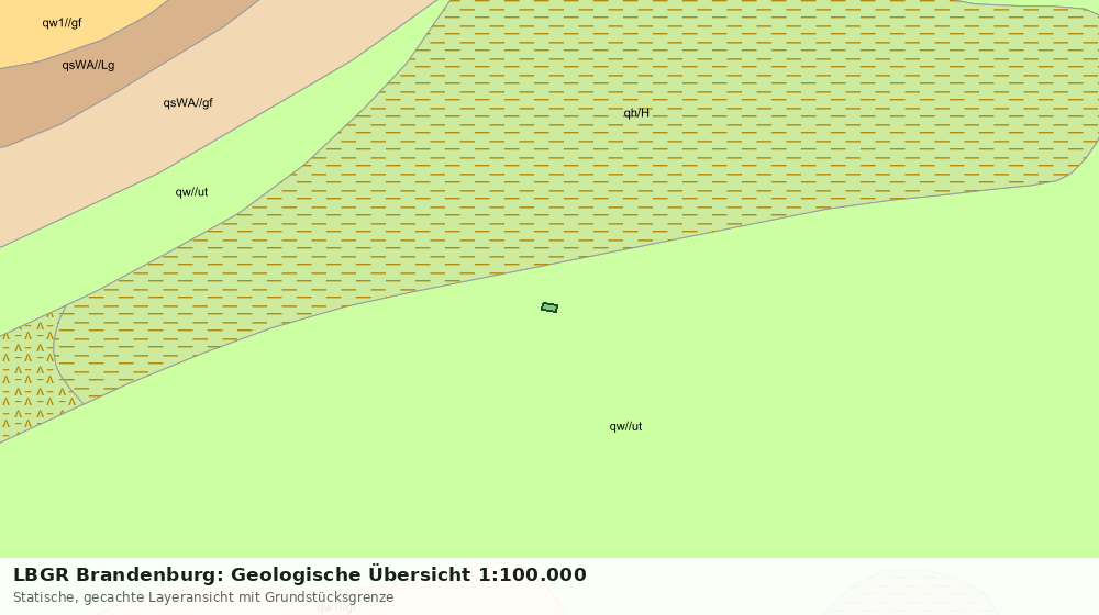 Statische Kartenansicht: LBGR Brandenburg: Geologische Übersicht 1:100.000
