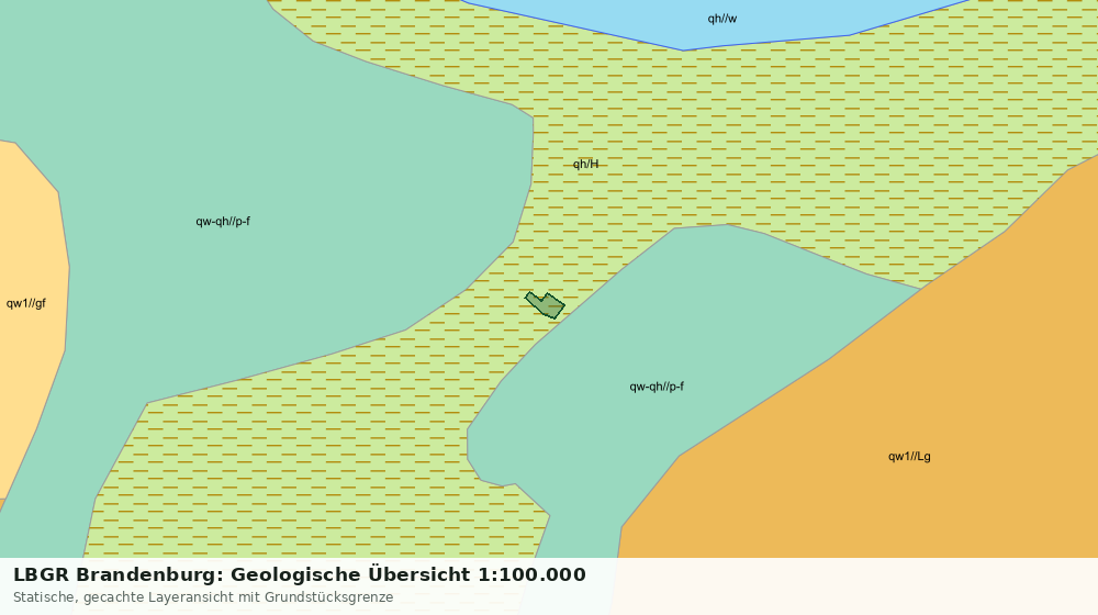 Statische Kartenansicht: LBGR Brandenburg: Geologische Übersicht 1:100.000