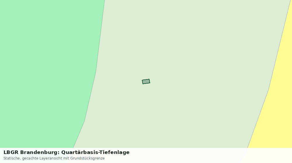 Statische Kartenansicht: LBGR Brandenburg: Quartärbasis-Tiefenlage