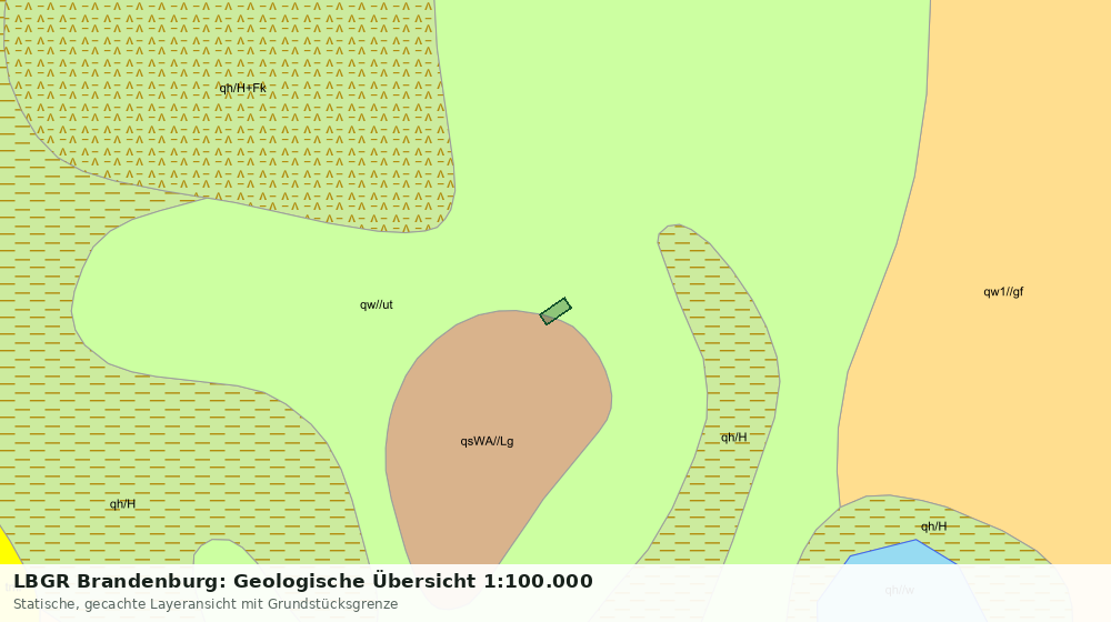 Statische Kartenansicht: LBGR Brandenburg: Geologische Übersicht 1:100.000