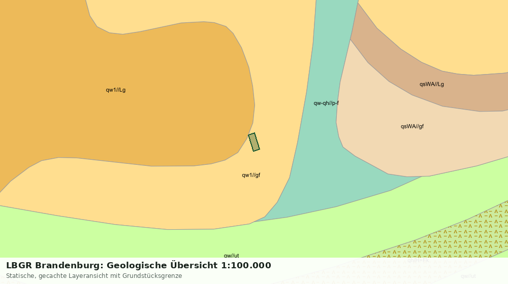 Statische Kartenansicht: LBGR Brandenburg: Geologische Übersicht 1:100.000
