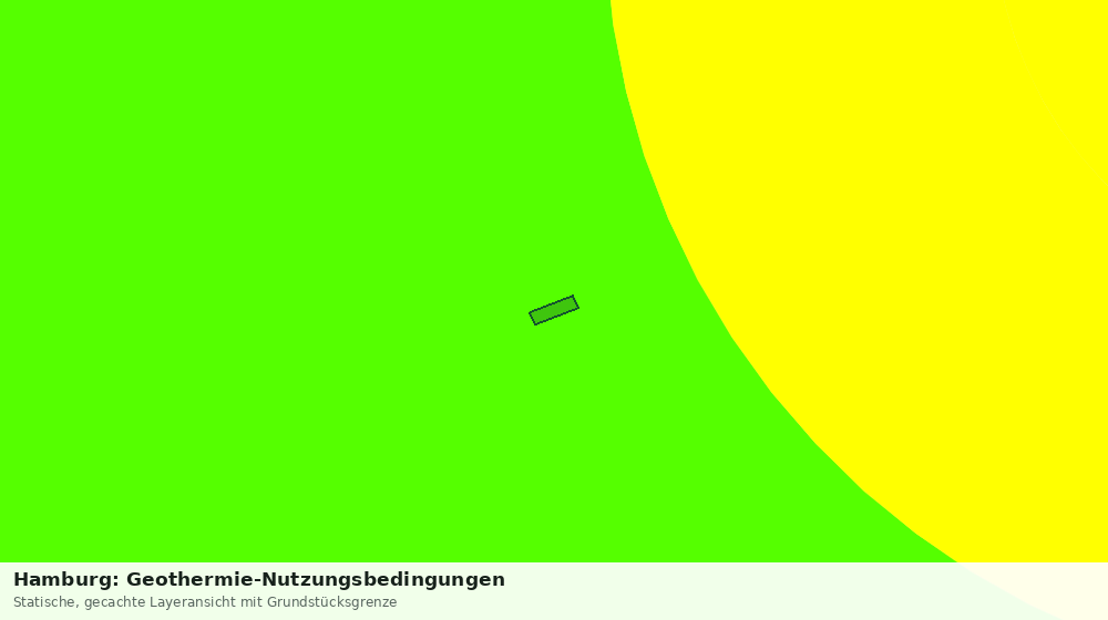 Statische Kartenansicht: Hamburg: Geothermie-Nutzungsbedingungen