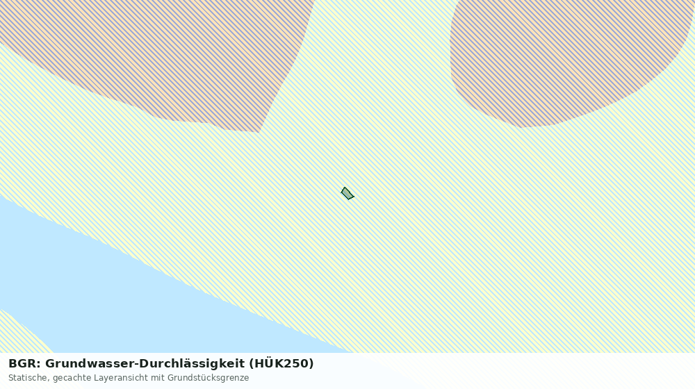 Statische Kartenansicht: BGR: Grundwasser-Durchlässigkeit (HÜK250)