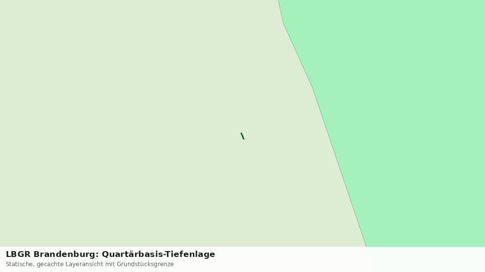 Statische Kartenansicht: LBGR Brandenburg: Quartärbasis-Tiefenlage