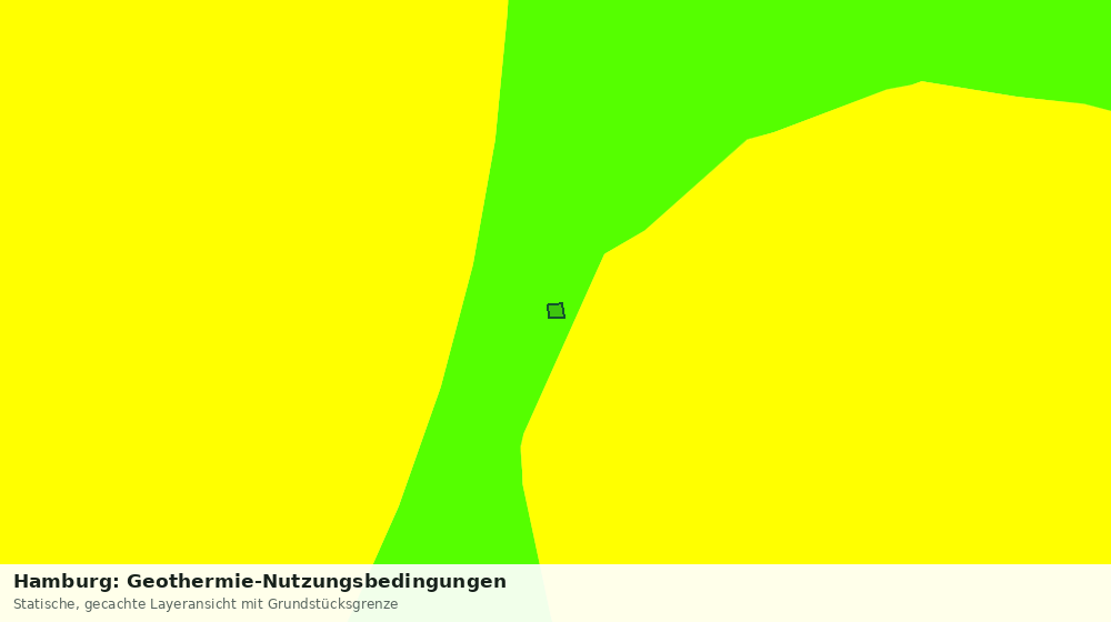 Statische Kartenansicht: Hamburg: Geothermie-Nutzungsbedingungen