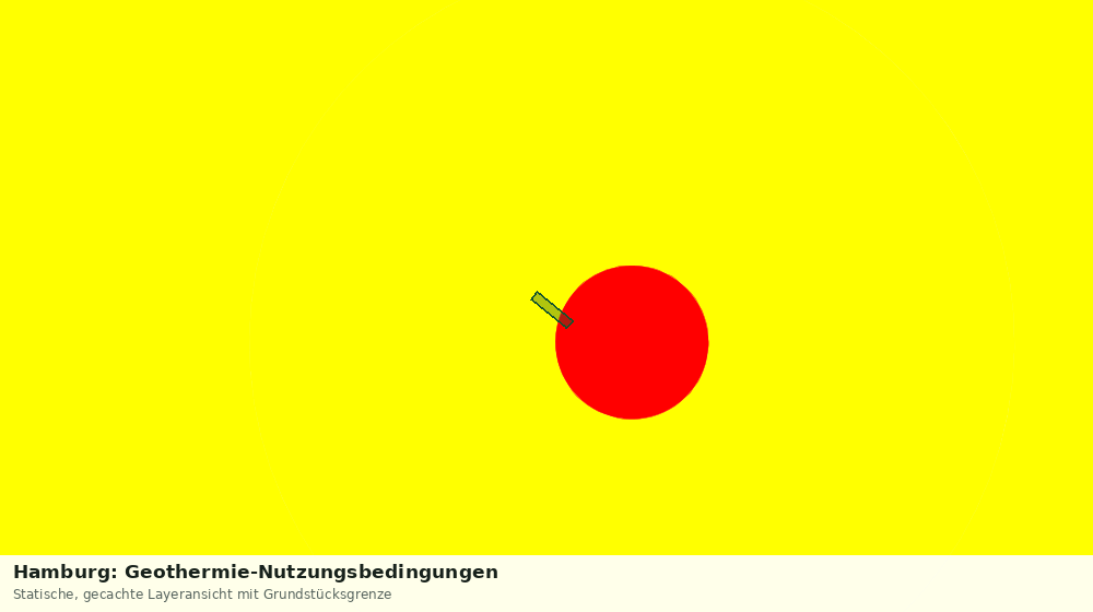 Statische Kartenansicht: Hamburg: Geothermie-Nutzungsbedingungen