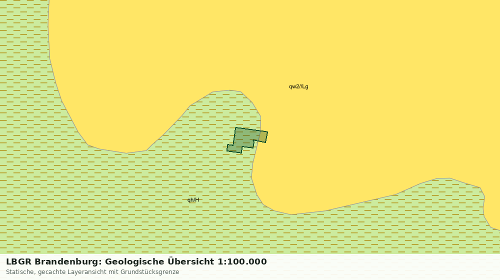 Statische Kartenansicht: LBGR Brandenburg: Geologische Übersicht 1:100.000