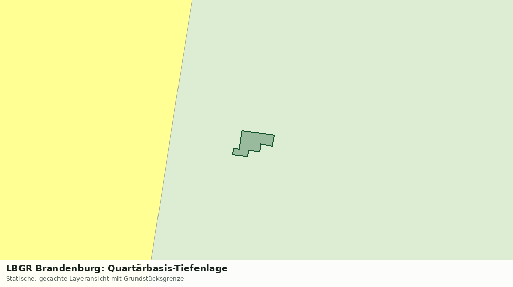 Statische Kartenansicht: LBGR Brandenburg: Quartärbasis-Tiefenlage