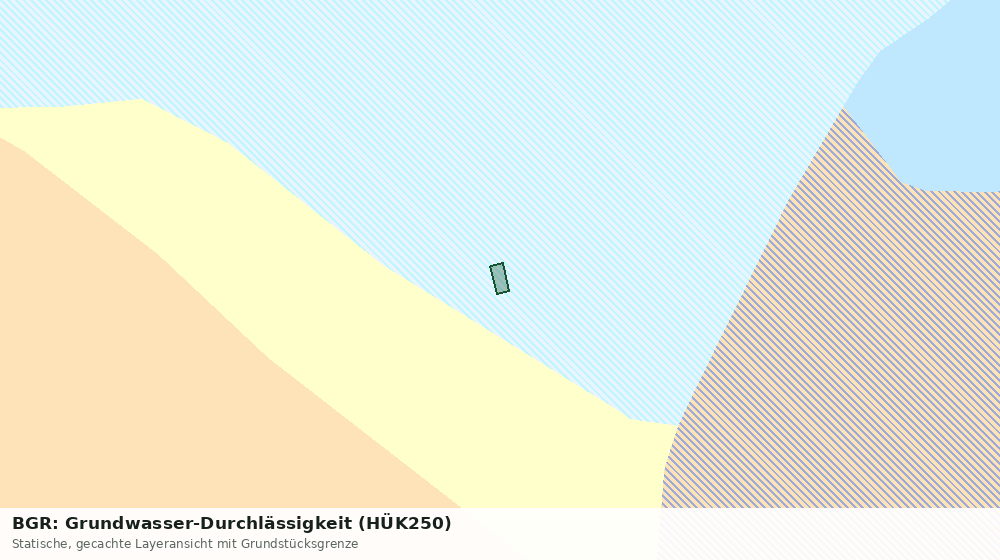 Statische Kartenansicht: BGR: Grundwasser-Durchlässigkeit (HÜK250)