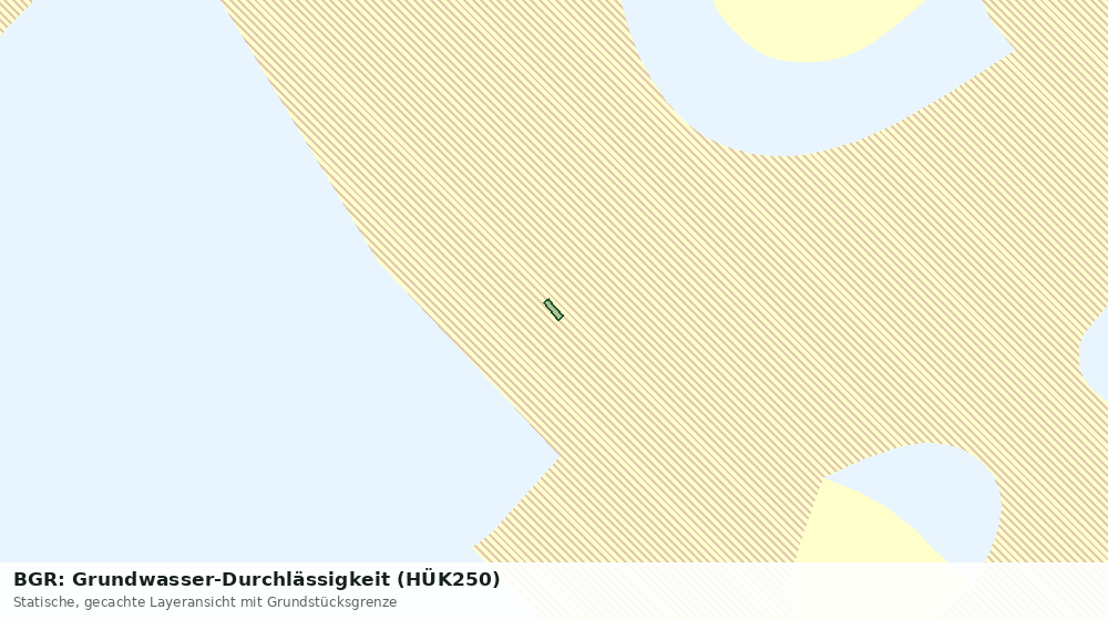 Statische Kartenansicht: BGR: Grundwasser-Durchlässigkeit (HÜK250)