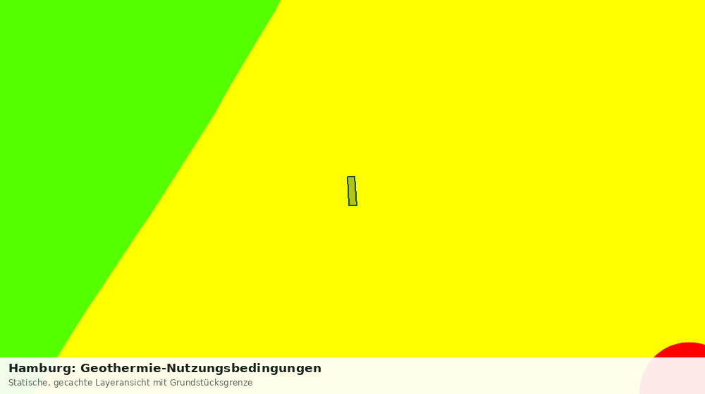 Statische Kartenansicht: Hamburg: Geothermie-Nutzungsbedingungen