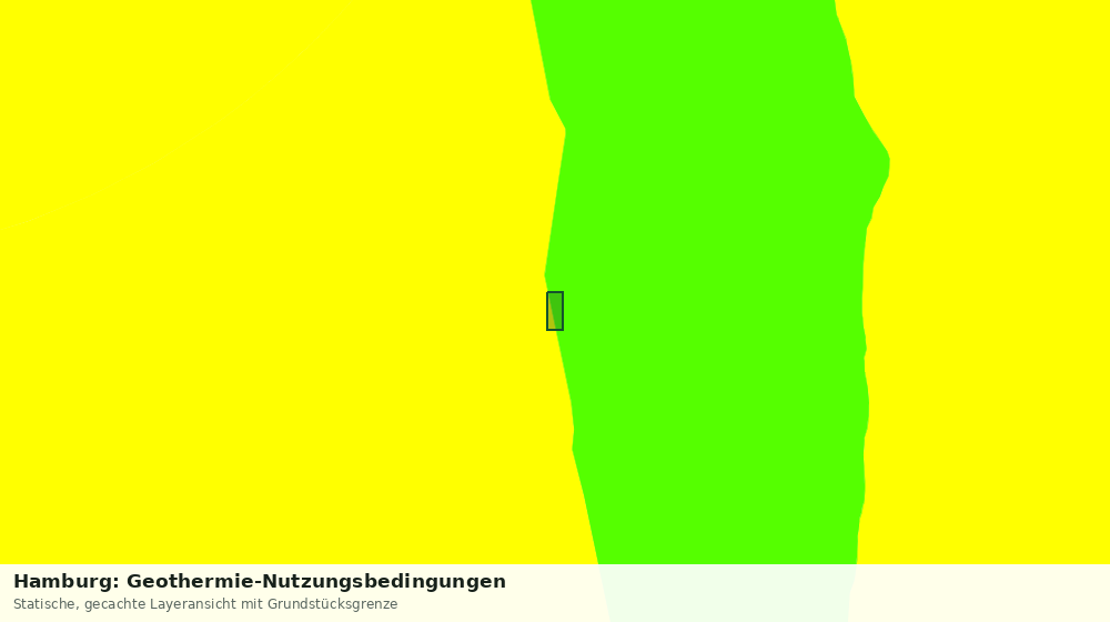 Statische Kartenansicht: Hamburg: Geothermie-Nutzungsbedingungen