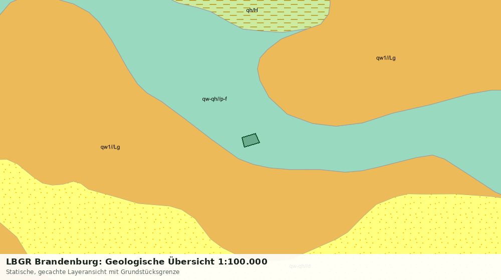 Statische Kartenansicht: LBGR Brandenburg: Geologische Übersicht 1:100.000