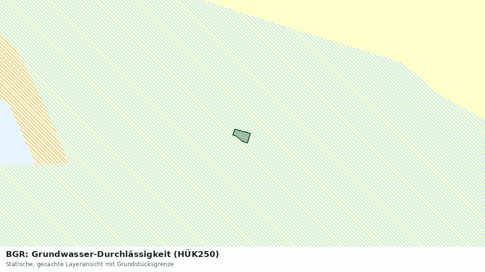 Statische Kartenansicht: BGR: Grundwasser-Durchlässigkeit (HÜK250)