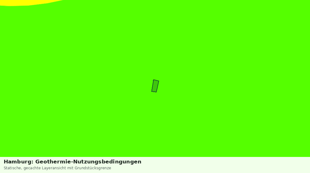 Statische Kartenansicht: Hamburg: Geothermie-Nutzungsbedingungen