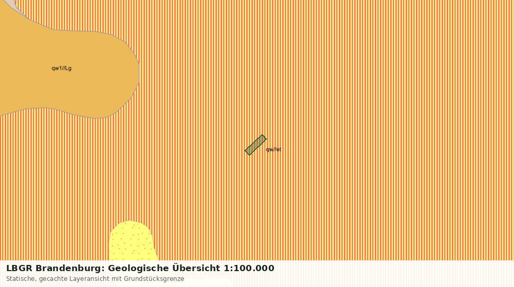 Statische Kartenansicht: LBGR Brandenburg: Geologische Übersicht 1:100.000