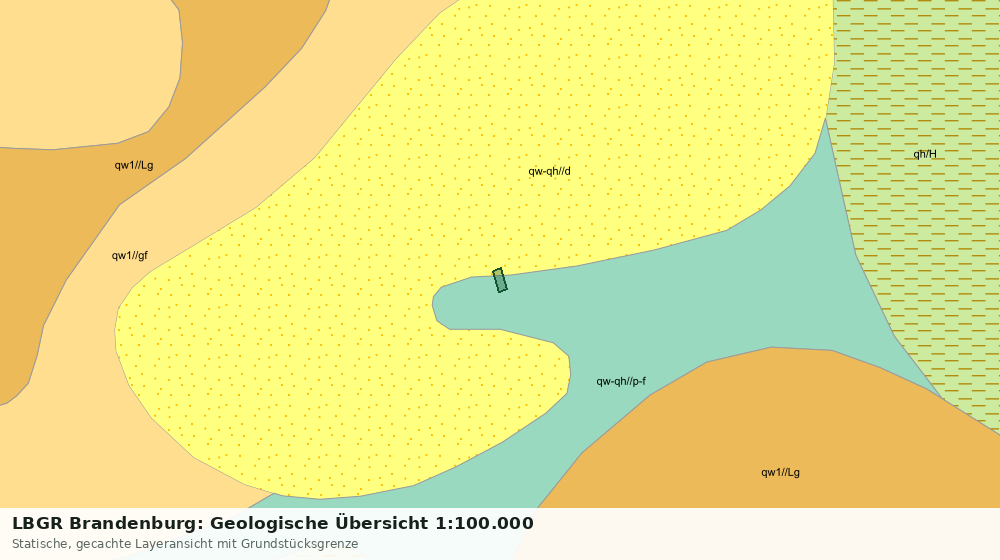 Statische Kartenansicht: LBGR Brandenburg: Geologische Übersicht 1:100.000
