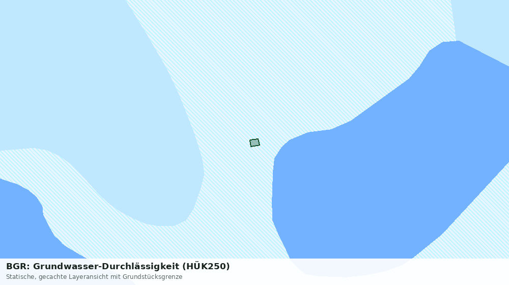 Statische Kartenansicht: BGR: Grundwasser-Durchlässigkeit (HÜK250)