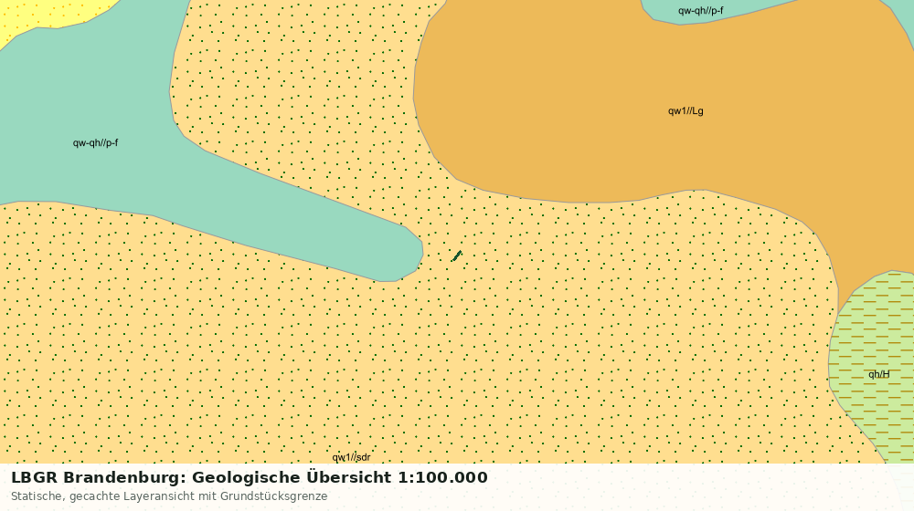 Statische Kartenansicht: LBGR Brandenburg: Geologische Übersicht 1:100.000