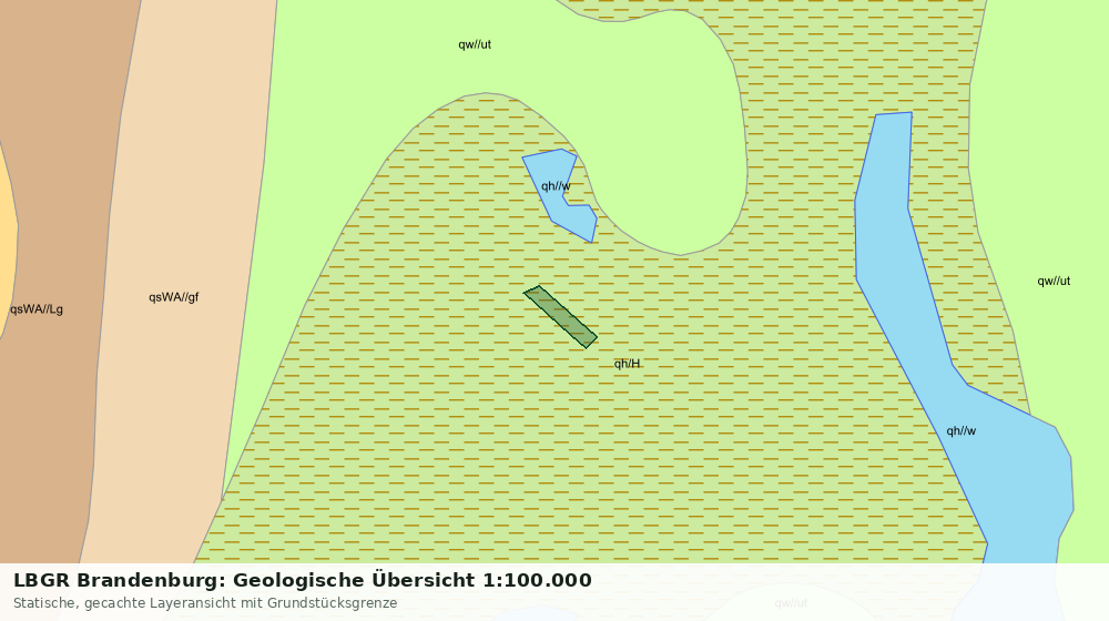 Statische Kartenansicht: LBGR Brandenburg: Geologische Übersicht 1:100.000