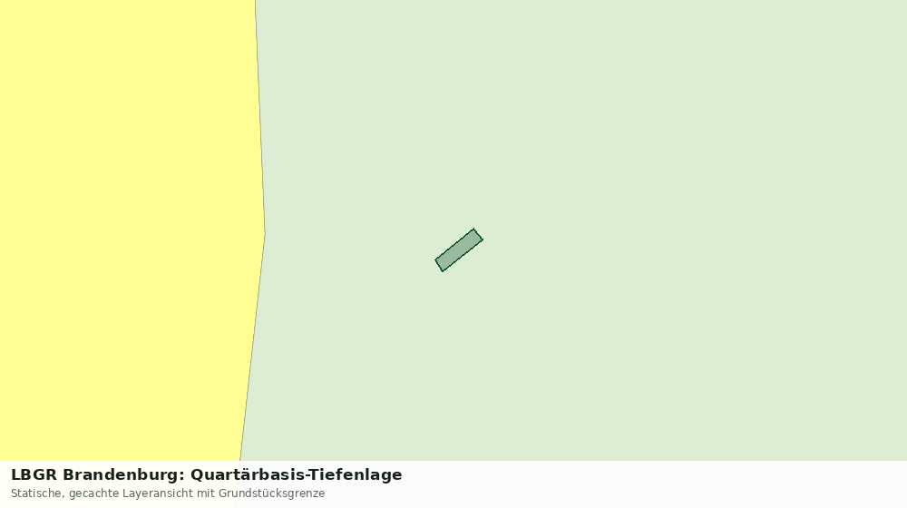 Statische Kartenansicht: LBGR Brandenburg: Quartärbasis-Tiefenlage