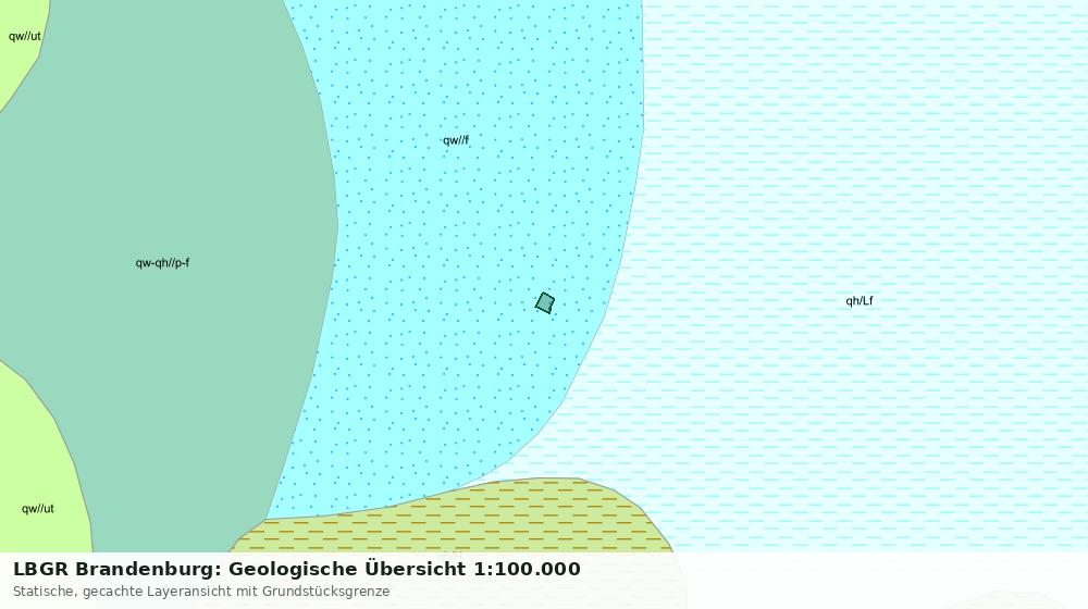 Statische Kartenansicht: LBGR Brandenburg: Geologische Übersicht 1:100.000