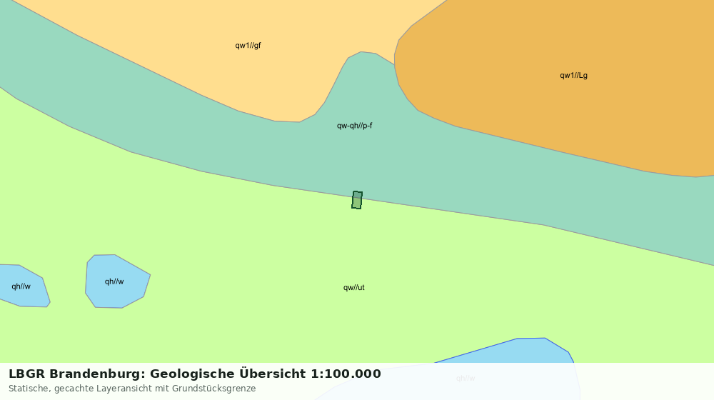 Statische Kartenansicht: LBGR Brandenburg: Geologische Übersicht 1:100.000