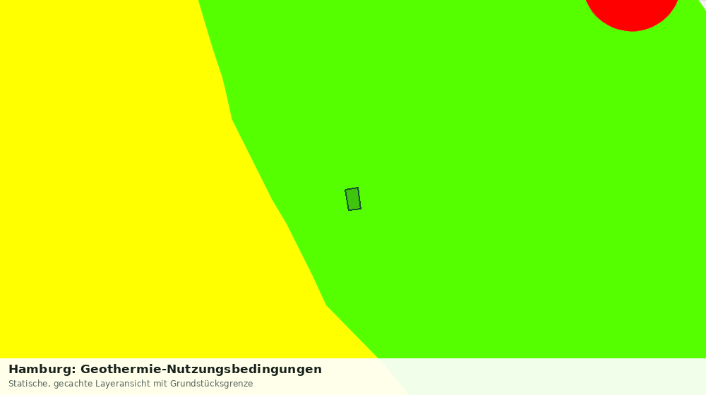 Statische Kartenansicht: Hamburg: Geothermie-Nutzungsbedingungen