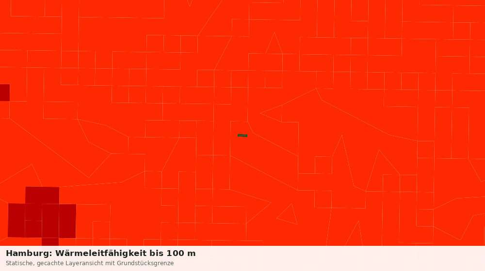 Statische Kartenansicht: Hamburg: Wärmeleitfähigkeit bis 100 m