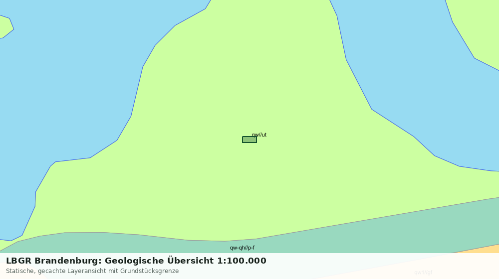 Statische Kartenansicht: LBGR Brandenburg: Geologische Übersicht 1:100.000