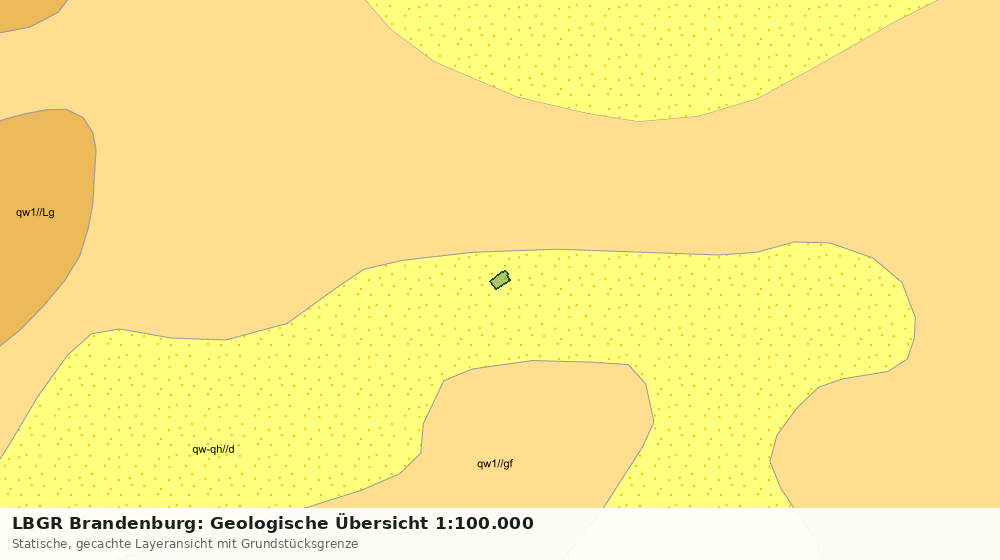 Statische Kartenansicht: LBGR Brandenburg: Geologische Übersicht 1:100.000