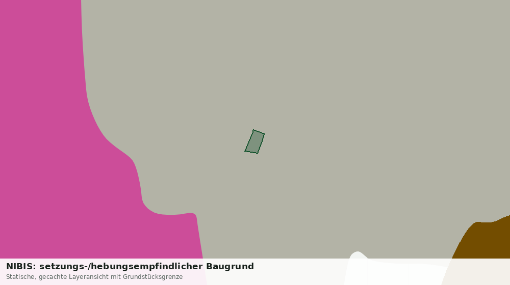 Statische Kartenansicht: NIBIS: setzungs-/hebungsempfindlicher Baugrund