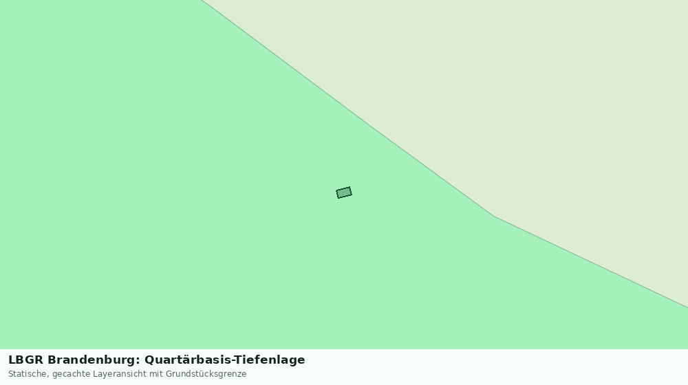 Statische Kartenansicht: LBGR Brandenburg: Quartärbasis-Tiefenlage