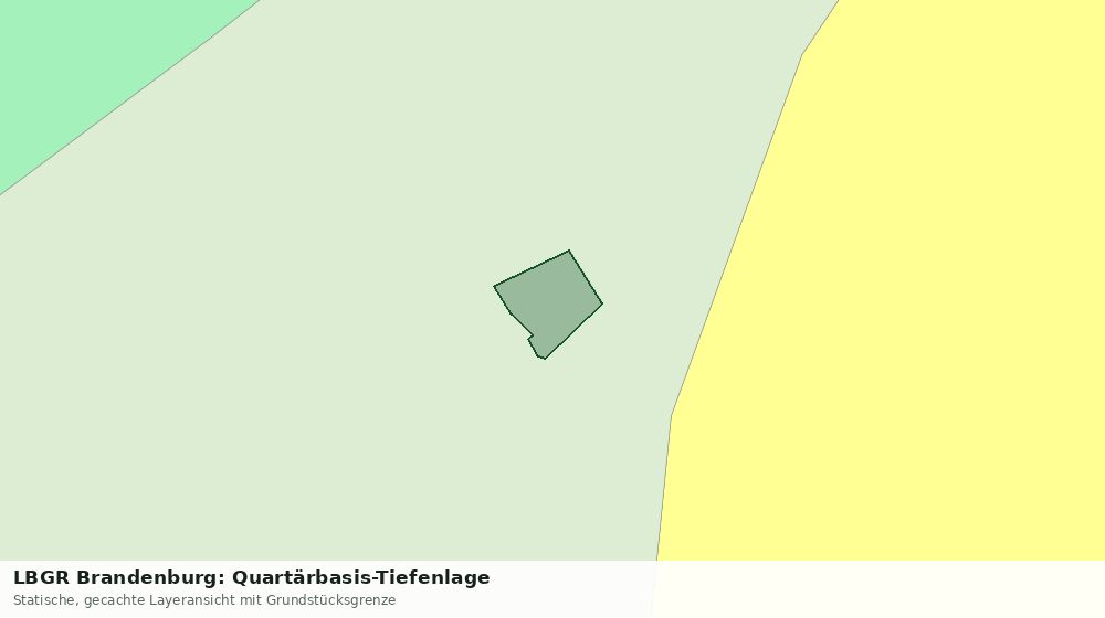 Statische Kartenansicht: LBGR Brandenburg: Quartärbasis-Tiefenlage