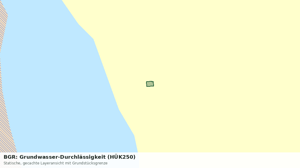 Statische Kartenansicht: BGR: Grundwasser-Durchlässigkeit (HÜK250)