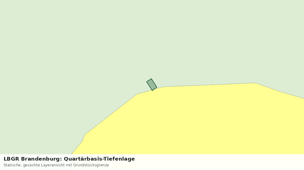 Statische Kartenansicht: LBGR Brandenburg: Quartärbasis-Tiefenlage