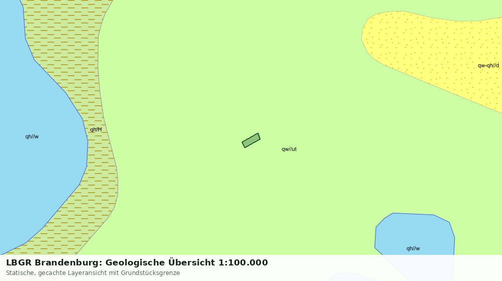 Statische Kartenansicht: LBGR Brandenburg: Geologische Übersicht 1:100.000
