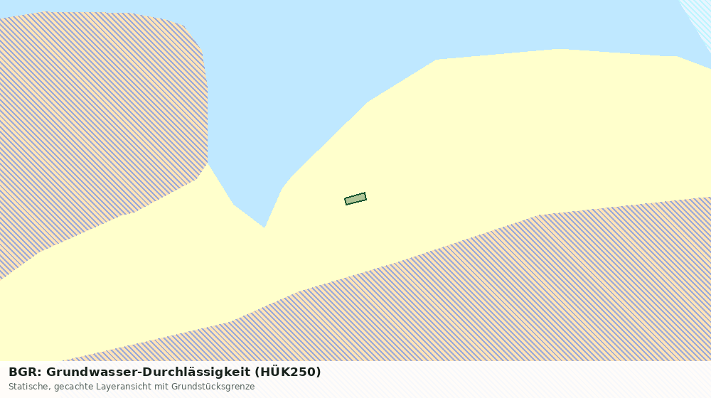 Statische Kartenansicht: BGR: Grundwasser-Durchlässigkeit (HÜK250)