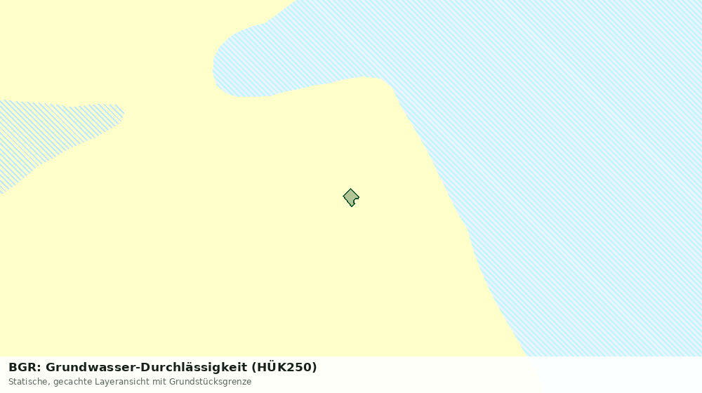Statische Kartenansicht: BGR: Grundwasser-Durchlässigkeit (HÜK250)