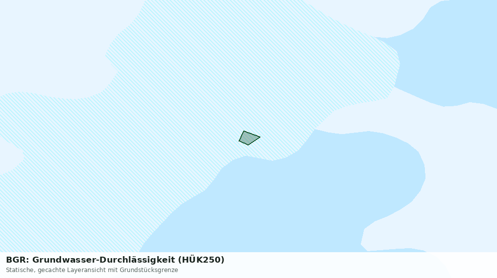 Statische Kartenansicht: BGR: Grundwasser-Durchlässigkeit (HÜK250)