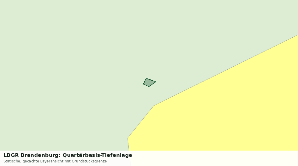 Statische Kartenansicht: LBGR Brandenburg: Quartärbasis-Tiefenlage