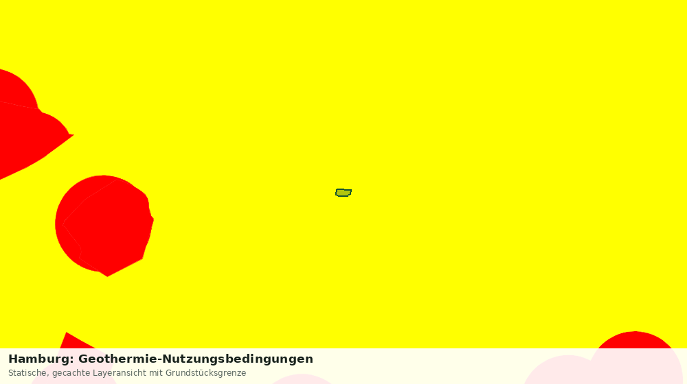 Statische Kartenansicht: Hamburg: Geothermie-Nutzungsbedingungen
