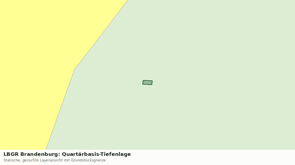 Statische Kartenansicht: LBGR Brandenburg: Quartärbasis-Tiefenlage